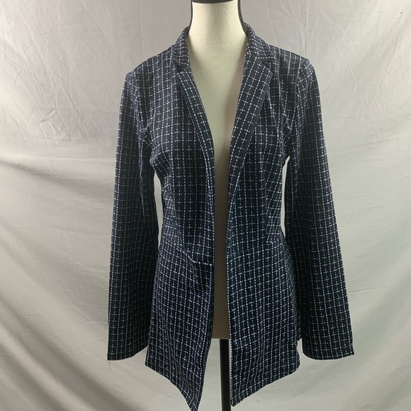 Plaid Lightweight Open Blazer - Picture 6 of 9